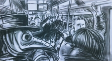U-Bahn-Scene-digitale-Illustration