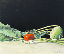 Stillleben-mit-Tomate